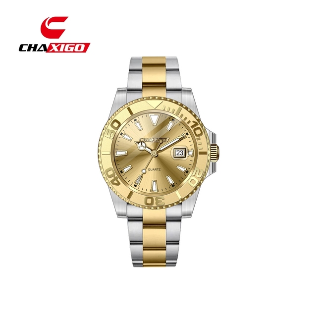 CHAXIGO 116-1 Fashion Brand Design Men's Watch Waterproof Luminous Stainless Steel Original Quartz Watch for Men Montre Relojes