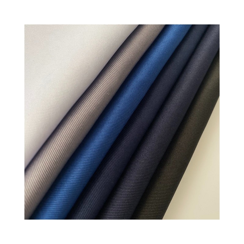 195gsm 100% полиэстер темно-синяя спецодежда униформа ткань твил ткань габардин для брюк