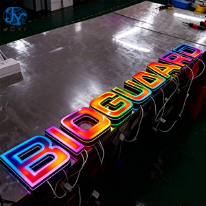 Enseigne LED 3D personnalisée avec lettres peintes, éclairage frontal, mini en acrylique, étanche IP65, pour entreprises, animaleries, salons de <span class=keywords><strong>thé</strong></span> - Product Image 4