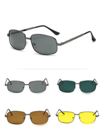MK3029 Nouvelle Arrivée Classique Rétro Métal Pilote Double Pont Carré Ovale Lunettes de Soleil Lunettes Lunettes avec Lentille Polarisée TAC
