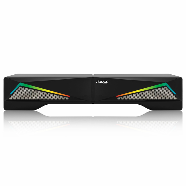 Multimedia Speaker System LED Visualizer Battery-Powered USB/AUX Compatible Deep Bass Subwoofer Wireless Computer Speaker