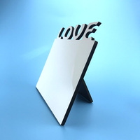 Usine En Gros Imprimable Transfert De Chaleur Impression Lettre D'amour Plaques Sublimation Vierge Mdf Bois Cadres Photo