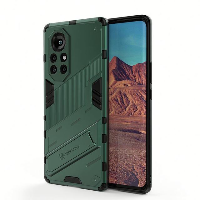 KAOU  Protective Phone Cover for Girls Men - Soft Silicone TPU Shockproof with Kickstand for Huawei Nova 8 Pro Coque
