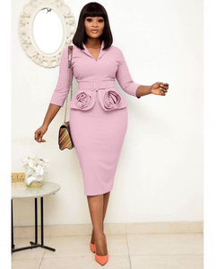 H & D Nuovi Design Abiti Taglie Forti <span class=keywords><strong>Abbigliamento</strong></span> <span class=keywords><strong>Boutique</strong></span> Donna Abiti Formali da Ufficio - Product Image 2