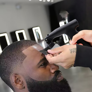 Instrument de pulvérisation ergonomique pour traitement capillaire, à main, avec sortie d'air réglable, équipement de salon de coiffure, aérographe sans fil - Product Image 5