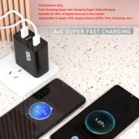 Adaptor Perjalanan Universal EU/US/UK 150W 3-Port Pengisian Cepat PD 3.0 USB-A 2 Port USB-C Bersertifikasi CE/FCC/ROHS OCP/OLP