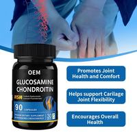 Complément articulaire et osseux OEM Glucosamine, Chondroïtine et MSM HCl 500mg 1500mg 800 MSM Calcium Glucosamine Chondroïtine en capsules