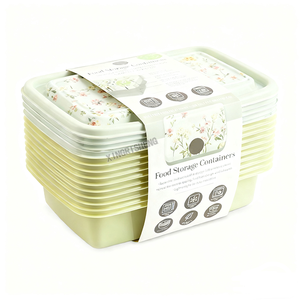 6-Pack Herbruikbare Voedselopslagcontainers Set 6 Pk Bpa-Vrije Plastic Bakjes Met Deksels Lekvrije Lunchboxen Voor Maaltijdvoorbereiding - Product Image 6