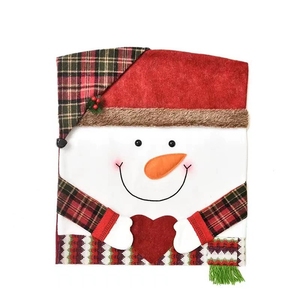Housses de chaise de Noël de luxe pour table à manger, motif Père Noël rouge, housses de siège ajustées, lavables, réutilisables, décorations de fête de fin d'année - Product Image 6