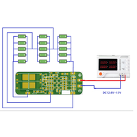 Placa de Protección y Equilibrio Inteligente BMS 3S 20A 12V para Baterías de Litio 18650 con Ecualizador
