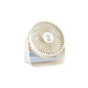 ไดมอนด์ มินิเดสก์แฟนพัดลมตั้งโต๊ะแบบพกพาแบบชาร์จไฟได้ USB พัดลมสำนักงานขนาดเล็กพัดลมหอพักพร้อมมอเตอร์ AC และใบพัด ABS - Product Image 2