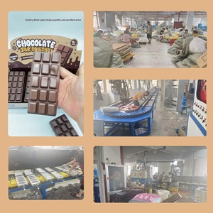 Barra <span class=keywords><strong>de</strong></span> <span class=keywords><strong>Chocolate</strong></span> Altamente Realista, Juguete Antiestrés, Pegajoso al Tacto, Material PU, Rebote Lento, Alivio del Estrés - Product Image 3