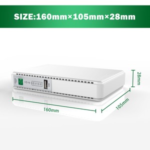 POE 미니 DC <span class=keywords><strong>UPS</strong></span> 10000mAh 5V 9V 12V 미니 DC <span class=keywords><strong>UPS</strong></span> 와이파이 라우터 업 라우터 와이파이 - Product Image 5