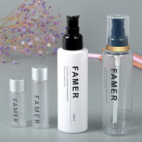 Oneup — bouteille cylindre cosmétique 120ml, 4oz, avec distributeur de pulvérisation de brume, lotion en plastique, 150ml, 200ml, 250ml