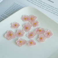 Vente en gros DIY Pendentif Collier Boucles d'oreilles accessoires fleur séchée véritable colle goutte à goutte naturelle résine hortensia pour la décoration de bijoux