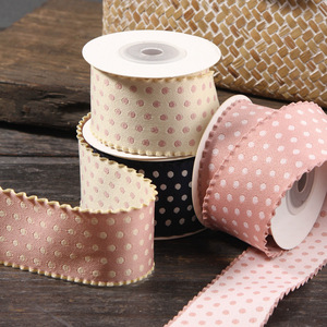Alta qualità punto doppio fiocco fiocco grezzo nastro regalo fai da te avvolgente - Product Image 2