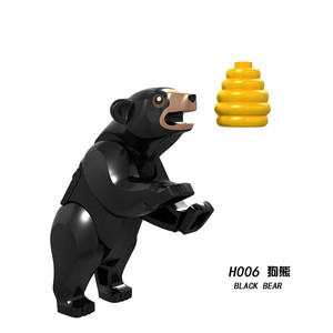 Mattoni da costruzione Tiger Elephant Wolf blocchi compatibili giocattolo per bambini regalo figure di blocchi di animali - Product Image 6