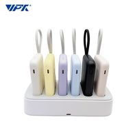 Station de charge magnétique sans fil multi-batteries externes à charge rapide, chargeur portable 10000 mAh, 6 en 1, batteries externes pour la maison