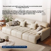 Foshan Echtes Leder Elektrisches Schlafs ofa Multifunktion ales Elefanten ohr Dehnbares modernes einfaches Wohnzimmer Art Straight Set