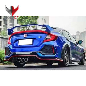 Pièces détachées automobiles pour <span class=keywords><strong>Honda</strong></span> <span class=keywords><strong>Civic</strong></span> <span class=keywords><strong>Type</strong></span>-<span class=keywords><strong>R</strong></span> 2016-2018 kits carrosserie berline <span class=keywords><strong>Civic</strong></span> pare-chocs avant pare-chocs arrière calandre jupes latérales PP Material - Product Image 2