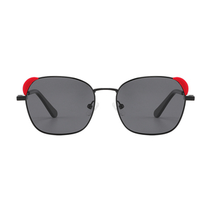 Unisex Cat Eye <b>Sunglasses</b> Black Frame Red Accents UV400 Protection Adult - Product Image 6