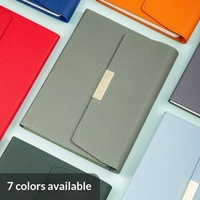 Coffret Cadeau Carnet A5 en Similicuir à Trois Volets avec 100 Feuilles et Impression de Logo – Cadeau d'Affaires Premium
