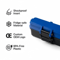 3ML 5-Fächer OEM Großpackung Kunststoff-Peptidbox Peptid-Aufbewahrungsbox Gefrierbox für Probenfläschchen zum Transport und zur Präsentation