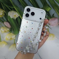 Étui de téléphone portable IMD pour Iphone 6 7 X XR XS 11 12 13 14 15 16 17 Pro Max Air IMD TPU+PC Étuis de téléphone Samsung avec chaîne