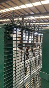 Valla de vista clara galvanizada por inmersión en caliente Valla de alambre soldada Malla de alambre soldada doble recubierta de polvo Y Valla de poste 358 - Product Image 3