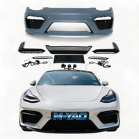 Kit de Carrocería Estilo GT4 para Tesla Model 3 2017-2023, Labio Delantero, Faldones Laterales del Parachoques Delantero, Alerón, Accesorios de Mejora Exterior