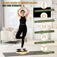 2 en 1 Planche de Pilates en bois extensible pour la maison Planche de Pilates portable Planche de Pilates Squat Wedge Slant Board