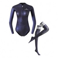 Maillot de bain une pièce imprimé en néoprène 2 mm avec revêtement en titane pour femme – Nouveauté sexy