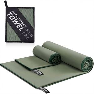 Double-Sided Woven Microfiber Cold Ice-Cooled Quick-Dry Embroidered Customised Portable Sports Towel Solid Pattern - Product Image 5