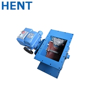 Vanne de régulation de débit motorisée HENT série EFCG 4 pouces pour le déchargement de silo à ciment avec actionneur électrique et contrôle PLC 180°C