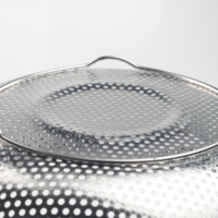 Panier à poinçonner en acier inoxydable, micro-perforé, pour riz, petit passoire à mailles fines, pour évier de cuisine, bol de lavage, passoire