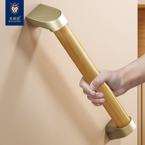 Rampe de sécurité murale en bois massif pour salle de bain et toilettes, pour personnes âgées, support de couloir MRD-FS15, capacité de charge 300 Jin - Product Image 5