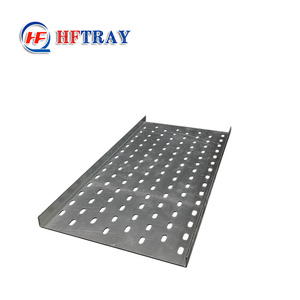 Bandeja de Cables Ventilada Pre-Galvanizada Impermeable con Capacidad de Carga de 150 kg, Sistemas de Gestión de Cables Perforados para Cableado Eléctrico - Product Image 1