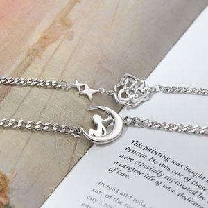 Sweet Women's Silver Plated and the Rose <b>Couple</b> <b>Bracelet</b> Romantic Creativity Valentine's Day Jewelry Gift - Product Image 5