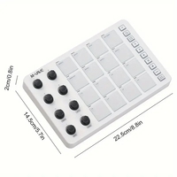 Contrôleur MIDI Bluetooth M-VAVE SMC-PAD/SMC-PAD POCKET avec 16 pads RGB sensibles à la vélocité pour les producteurs de musique électronique