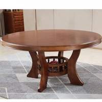 Table à manger pivotante CZ-27, table à manger ronde, mobilier de restaurant, table à manger ronde en bois massif chinois