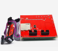YouQi pengontrol tampilan grafis LCD 12864, papan kontrol cerdas dengan adaptor, printer 3D