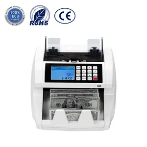 Easycount EC1800 Hoge Snelheid Tellen Gemengde Bankbiljet Detector Multi Valuta Professionele Geld Detector Machine
