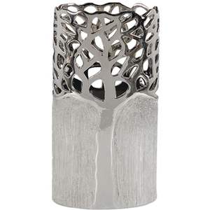 Metal de acero plateado Diseño elegante y artículos de colores Antiguo Moderno Nuevo diseño Decoración Florero Suministros DE LA India - Product Image 2