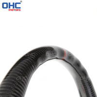 Volant de direction en fibre de carbone personnalisé compatible avec BMW Série 3 E46 318 320 325 330, volant en cuir suédé OHC