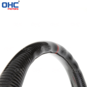 Volante de Fibra de Carbono Personalizado para Automóvil, Compatible con <span class=keywords><strong>BMW</strong></span> Serie 3 <span class=keywords><strong>E46</strong></span> 318 320 325 <span class=keywords><strong>330</strong></span>, Volante de Cuero de Ante OHC - Product Image 3