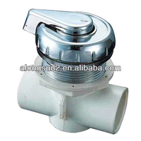 Vanne de dérivation en PVC haute performance de 1 pouce (30-155) pour spa extérieur et grande baignoire - Commutateur de contrôle du débit d'eau à 3 voies pour hydromassage (Ovale)