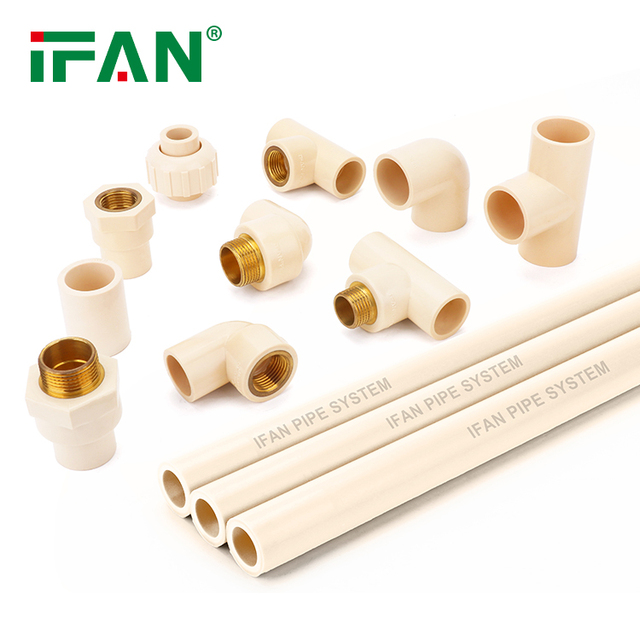 IFAN ASTM CPVC Drainage Plastic Tube Fitting 3 Way 1 2 Inch Pn16 Elbow Plastic Plumbing Fittings PVC Pipe Fitting