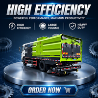 Balayeuse multifonctionnelle diesel Dongfeng avec châssis, jet d'eau haute pression et brosses latérales pour zones urbaines/scéniques