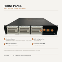 Système redresseur 24V 60A 1,8KW 220VAC vers 24VDC, alimentation télécom modulaire à montage en rack 19 pouces 2U avec RS485 SNMP