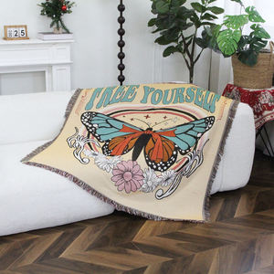 Manta <span class=keywords><strong>de</strong></span> Tapiz Tejida Personalizada con Diseño, Patrón o Logotipo, Manta <span class=keywords><strong>de</strong></span> Tapiz Transpirable y Acogedora - Product Image 2